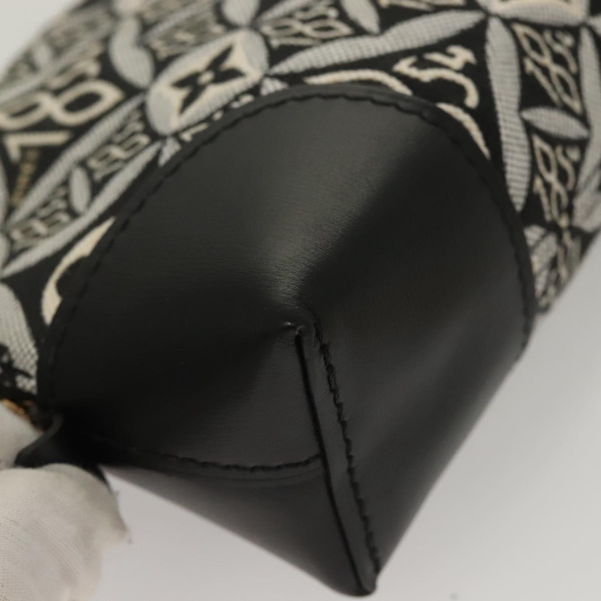 LOUIS VUITTON SINCE1854 Pochette Cosmetic PM Pouch Black M80076 LV Auth 128804M