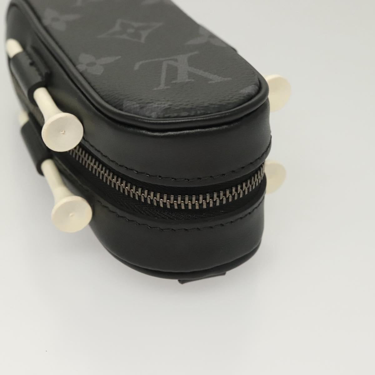 LOUIS VUITTON Monogram Eclipse Set Golf Andrews Bag Charm GI0344 LV Auth 128808M