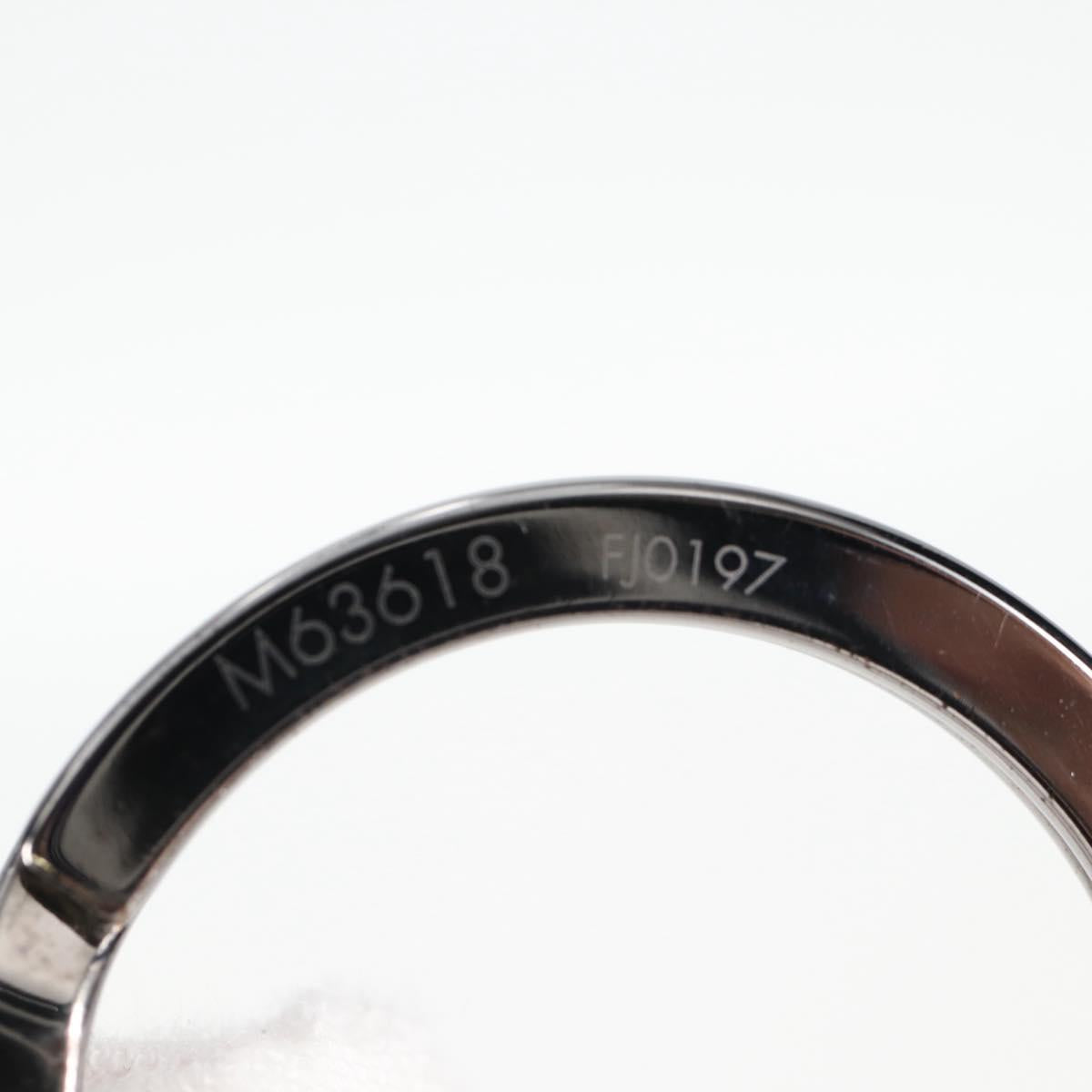 LOUIS VUITTON Eclipse Porte Cles Tab Key Holder metal Silver M63618 Auth 128810M