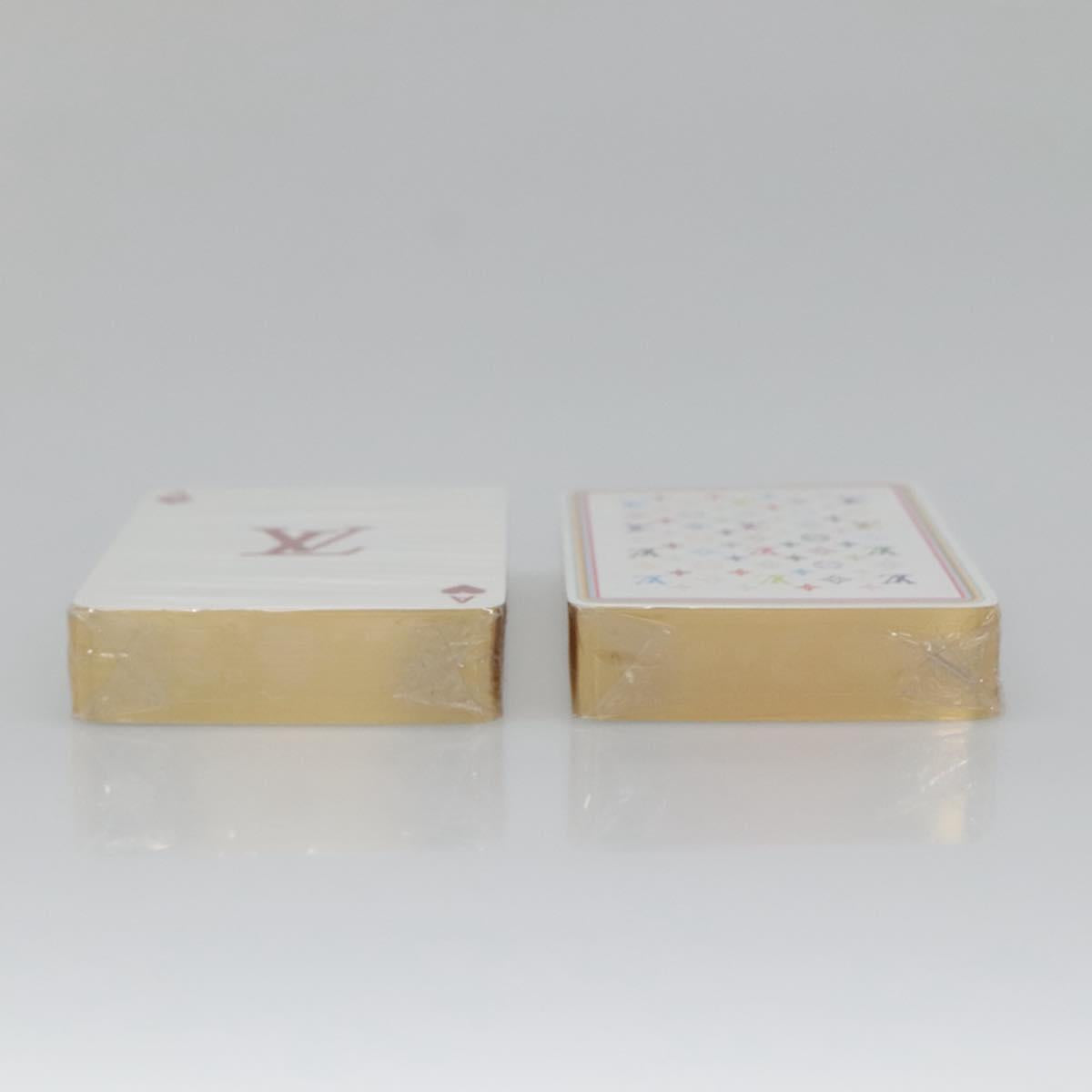 LOUIS VUITTON Monogram Multicolor Playing Cards Black White LV Auth 128819