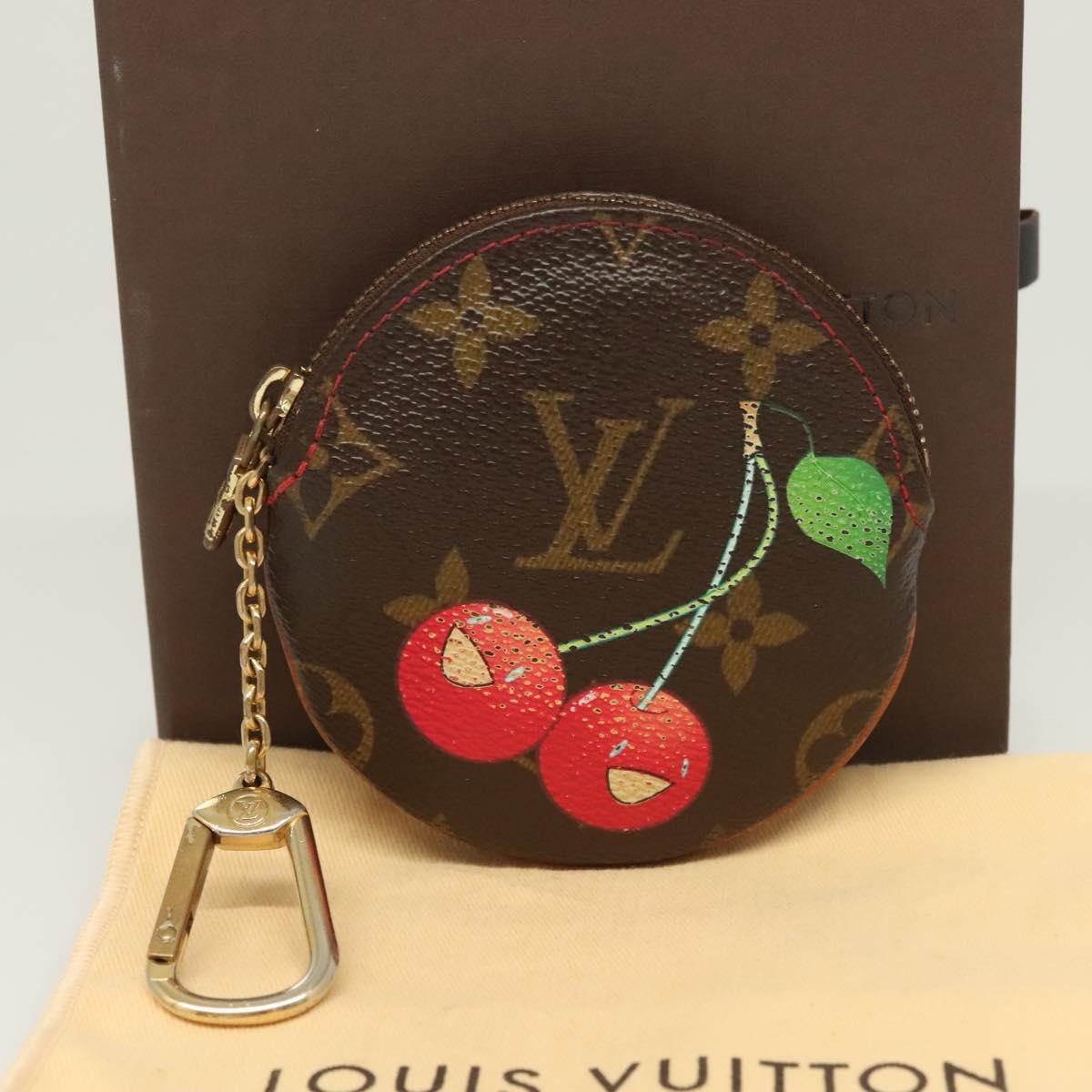 LOUIS VUITTON Monogram Cherry Porte Monnaie Ron Coin Purse M95043 Auth 128828