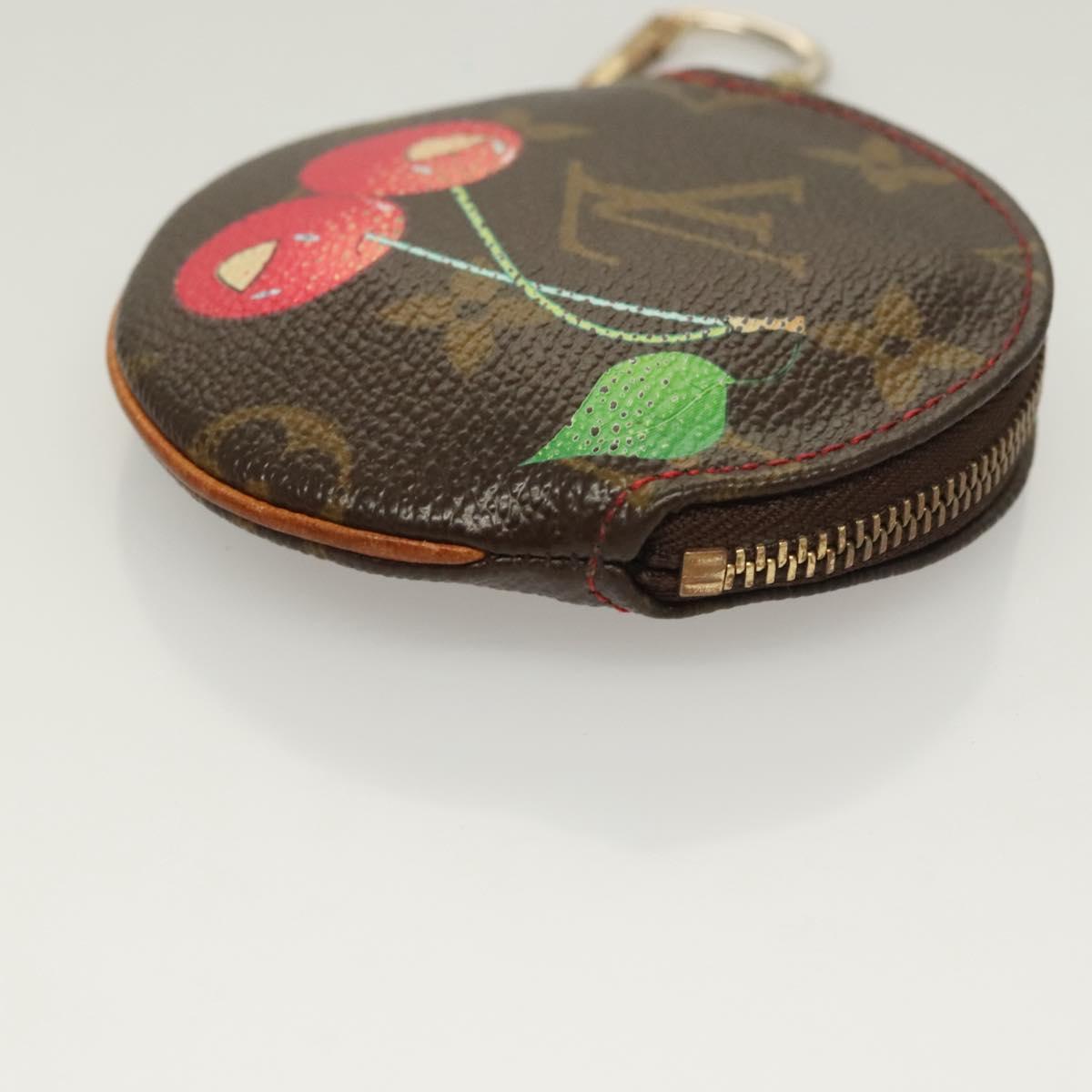 LOUIS VUITTON Monogram Cherry Porte Monnaie Ron Coin Purse M95043 Auth 128828