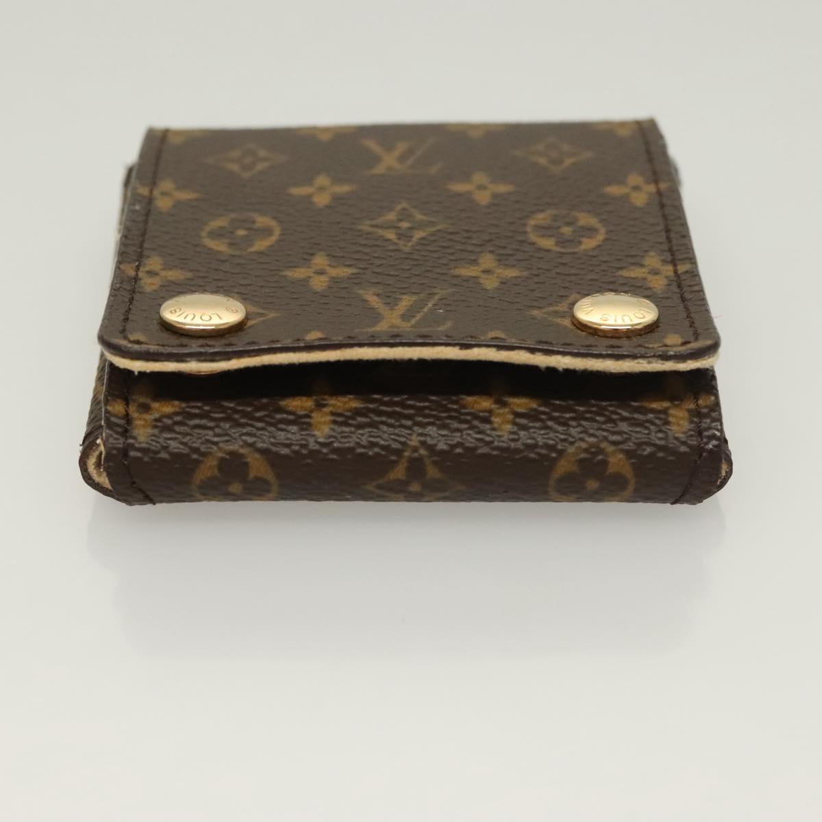 LOUIS VUITTON Monogram Jewelry case Jewelry Box LV Auth 128830