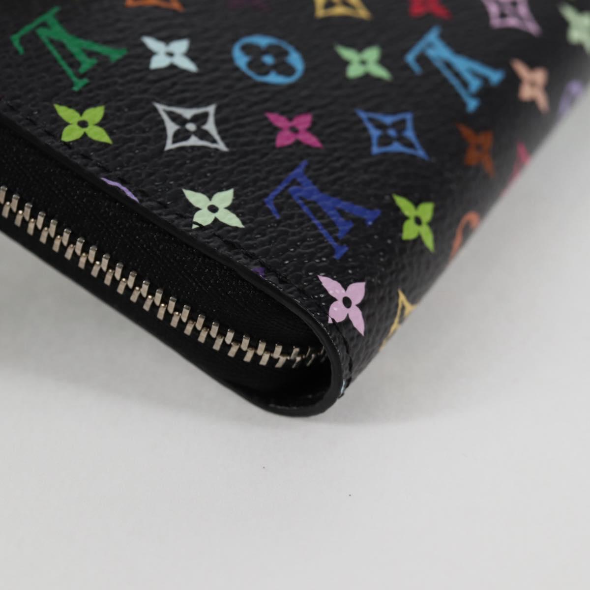 LOUIS VUITTON Multicolor LV × TM Zippy Coin Purse Black M13409 LV Auth 128840M