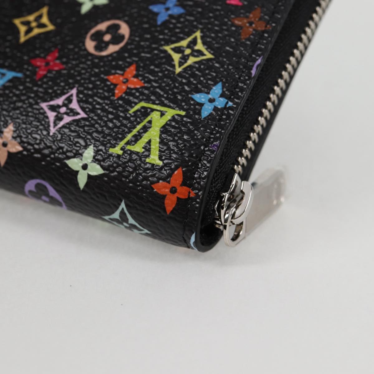 LOUIS VUITTON Multicolor LV × TM Zippy Coin Purse Black M13409 LV Auth 128840M