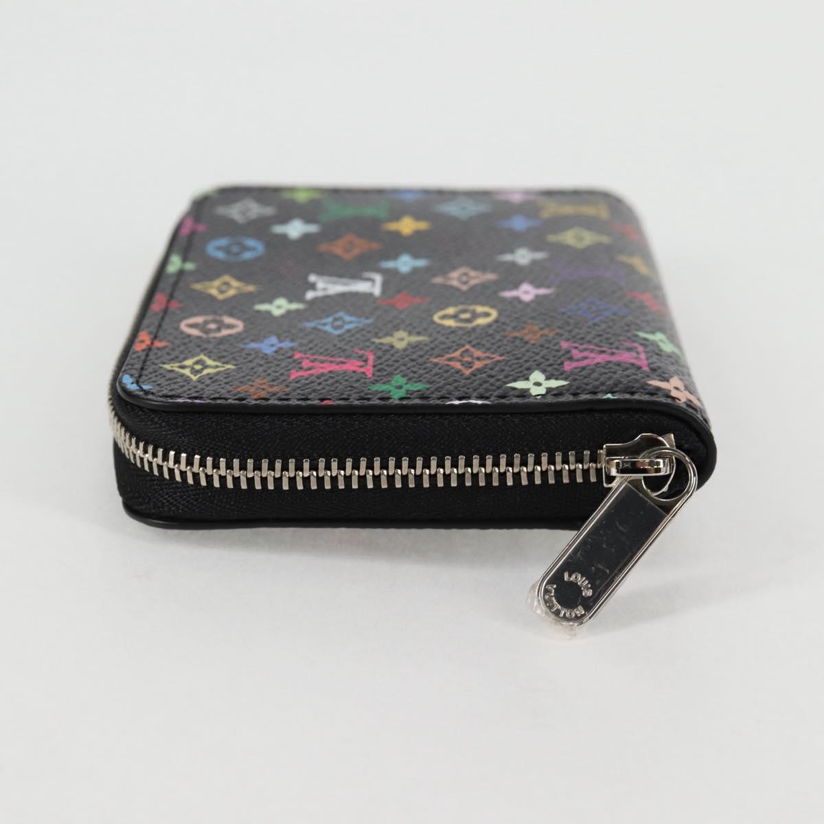 LOUIS VUITTON Multicolor LV × TM Zippy Coin Purse Black M13409 LV Auth 128840M