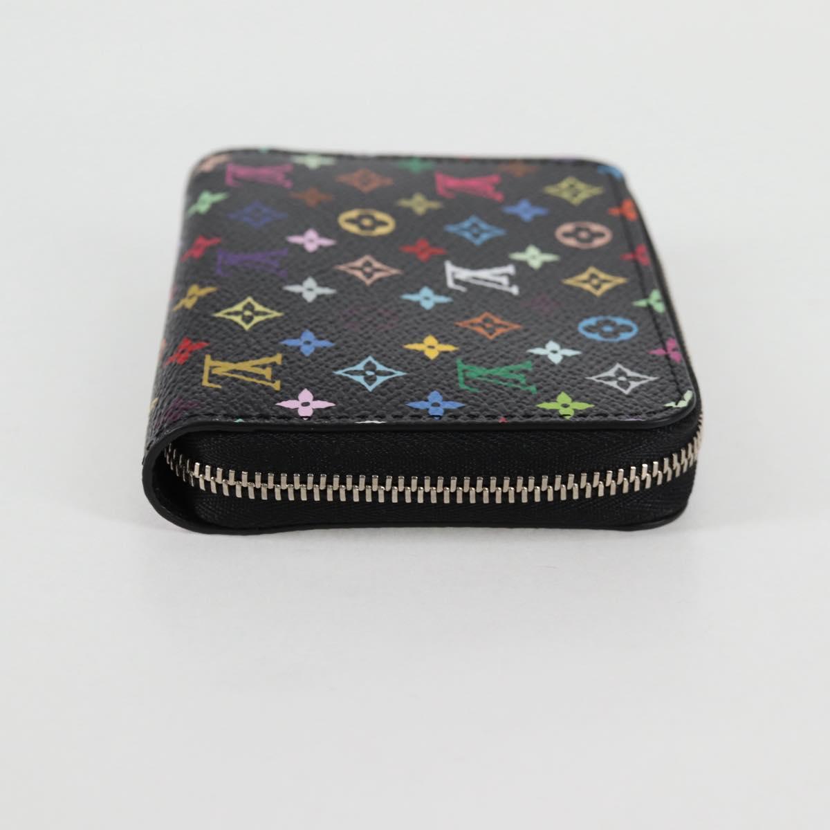 LOUIS VUITTON Multicolor LV × TM Zippy Coin Purse Black M13409 LV Auth 128840M