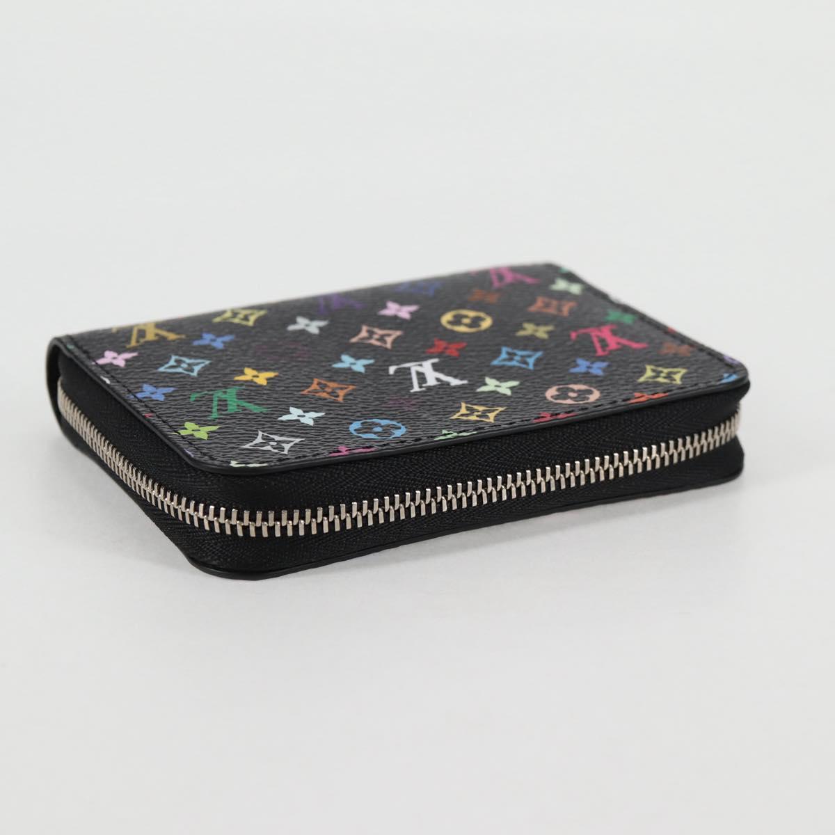 LOUIS VUITTON Multicolor LV × TM Zippy Coin Purse Black M13409 LV Auth 128840M