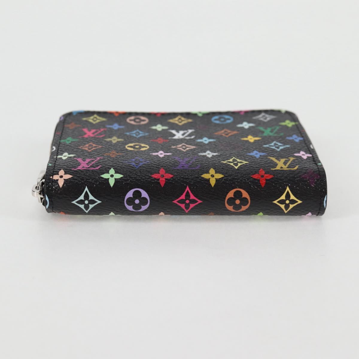 LOUIS VUITTON Multicolor LV × TM Zippy Coin Purse Black M13409 LV Auth 128840M