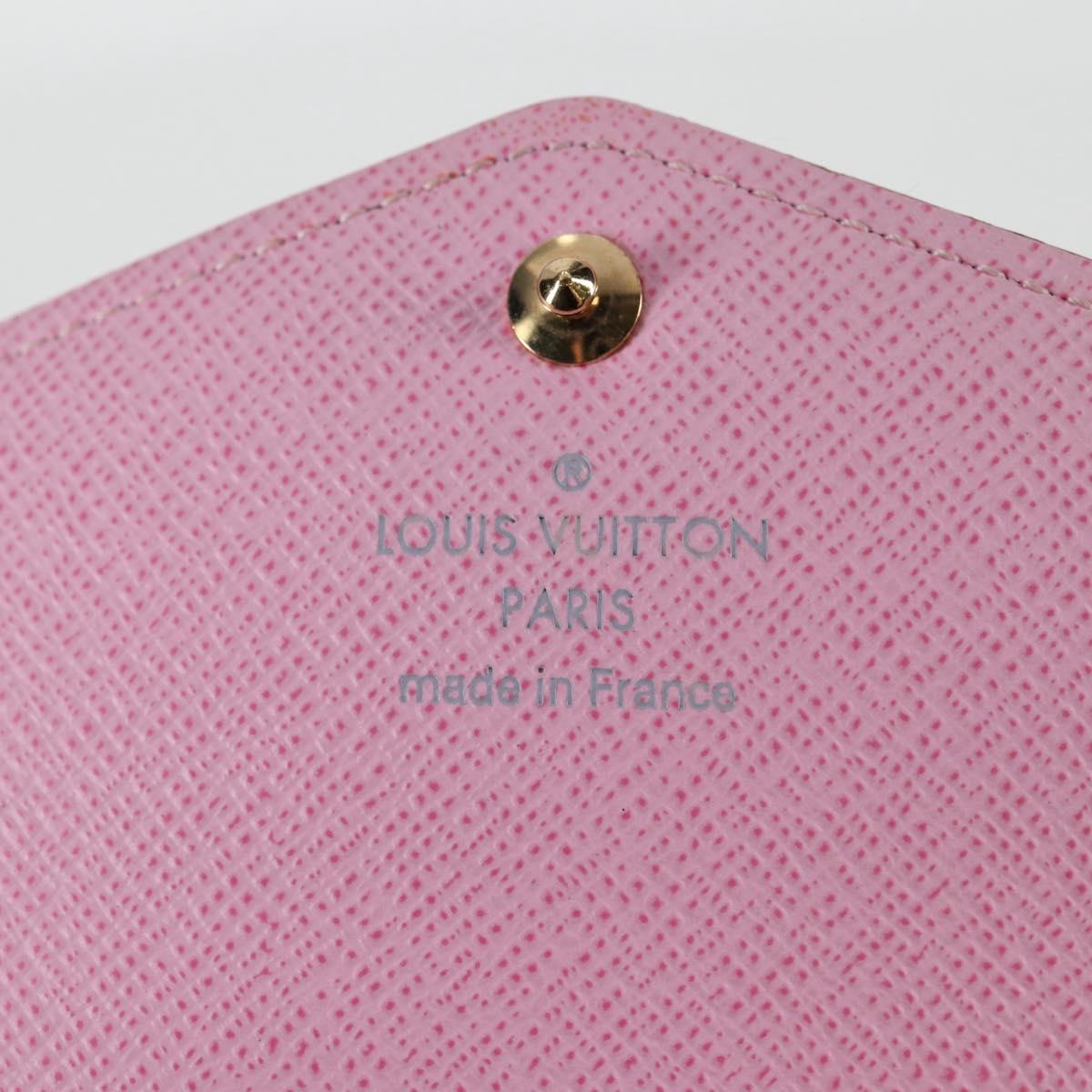 LOUIS VUITTON Multicolor Portefeuille Sarah Wallet White M60667 LV Auth 128841V