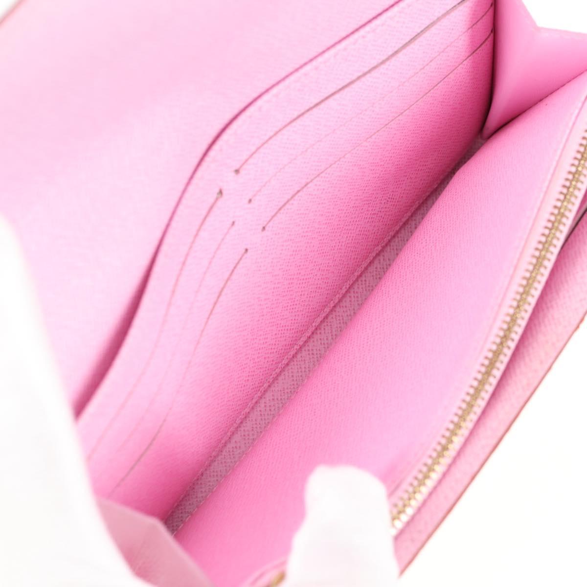 LOUIS VUITTON Multicolor Portefeuille Sarah Wallet White M60667 LV Auth 128841V