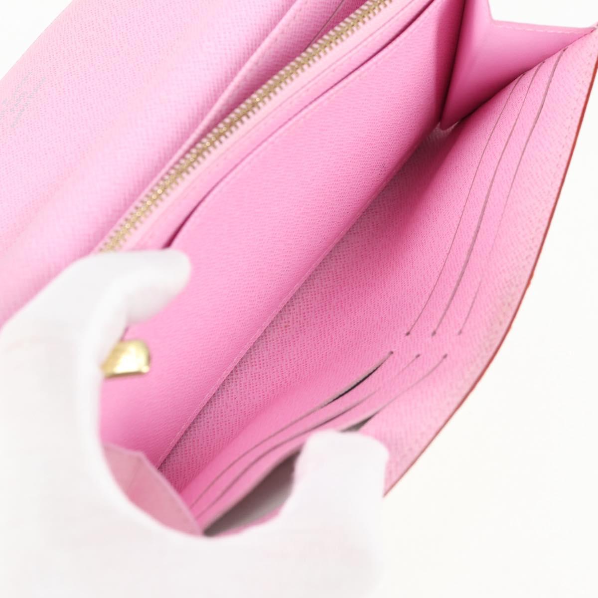 LOUIS VUITTON Multicolor Portefeuille Sarah Wallet White M60667 LV Auth 128841V