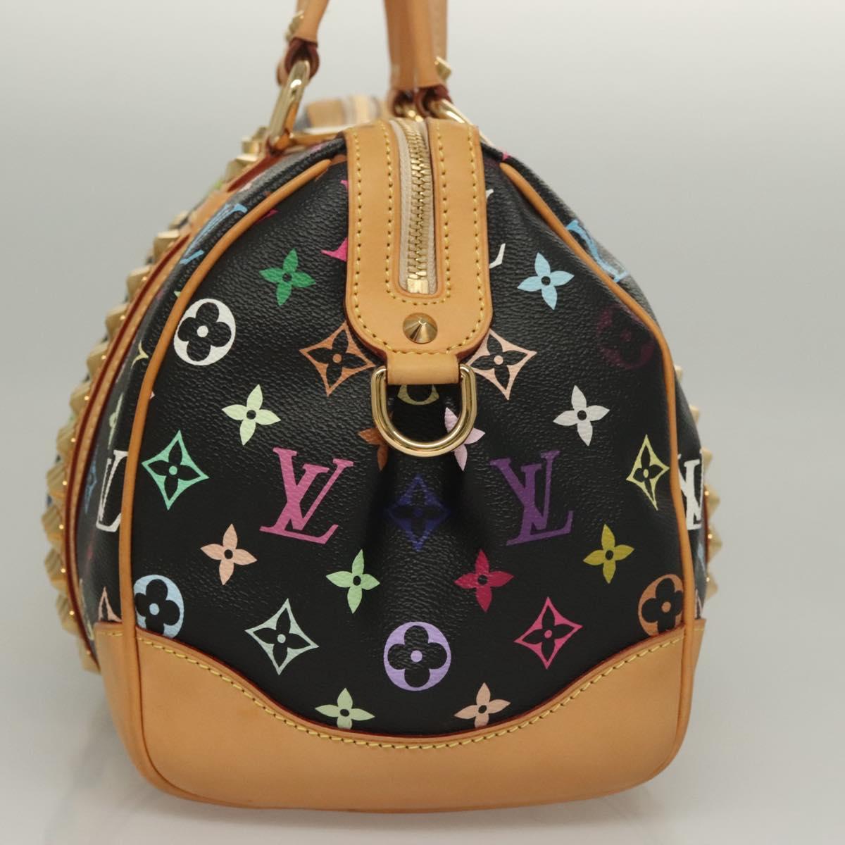 LOUIS VUITTON Monogram Multicolor Courtney MM Bag 2way Black M45642 Auth 128857
