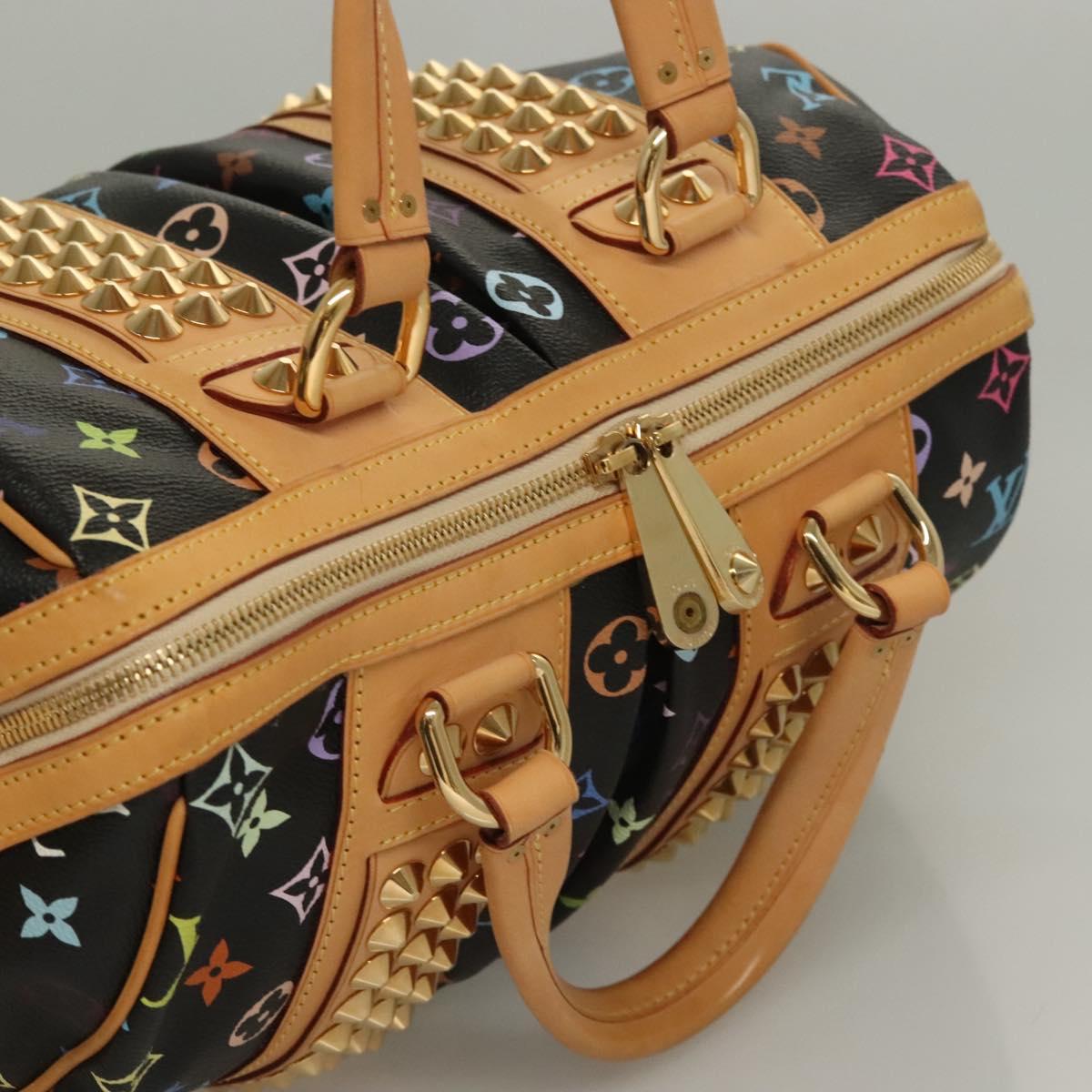 LOUIS VUITTON Monogram Multicolor Courtney MM Bag 2way Black M45642 Auth 128857