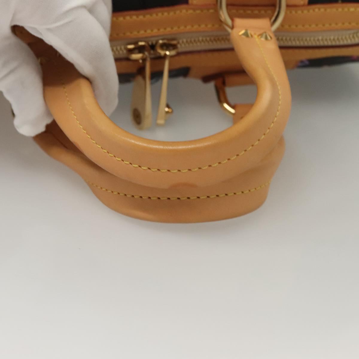 LOUIS VUITTON Monogram Multicolor Courtney MM Bag 2way Black M45642 Auth 128857