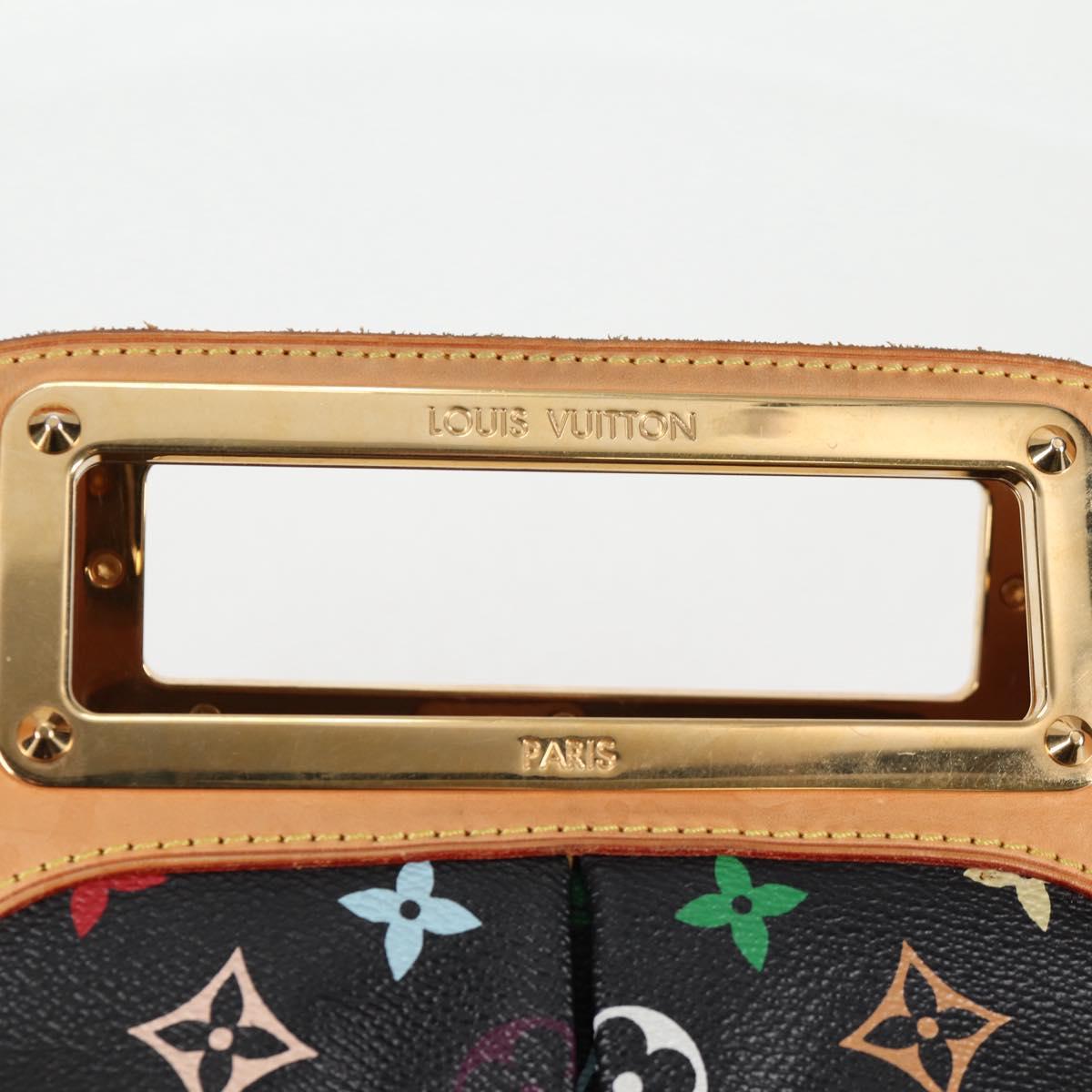 LOUIS VUITTON Monogram Multicolor Judy MM Bag 2Way Black M40256 LV Auth 128862V