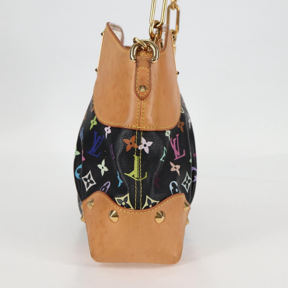 LOUIS VUITTON Monogram Multicolor Judy MM Bag 2Way Black M40256 LV Auth 128862V