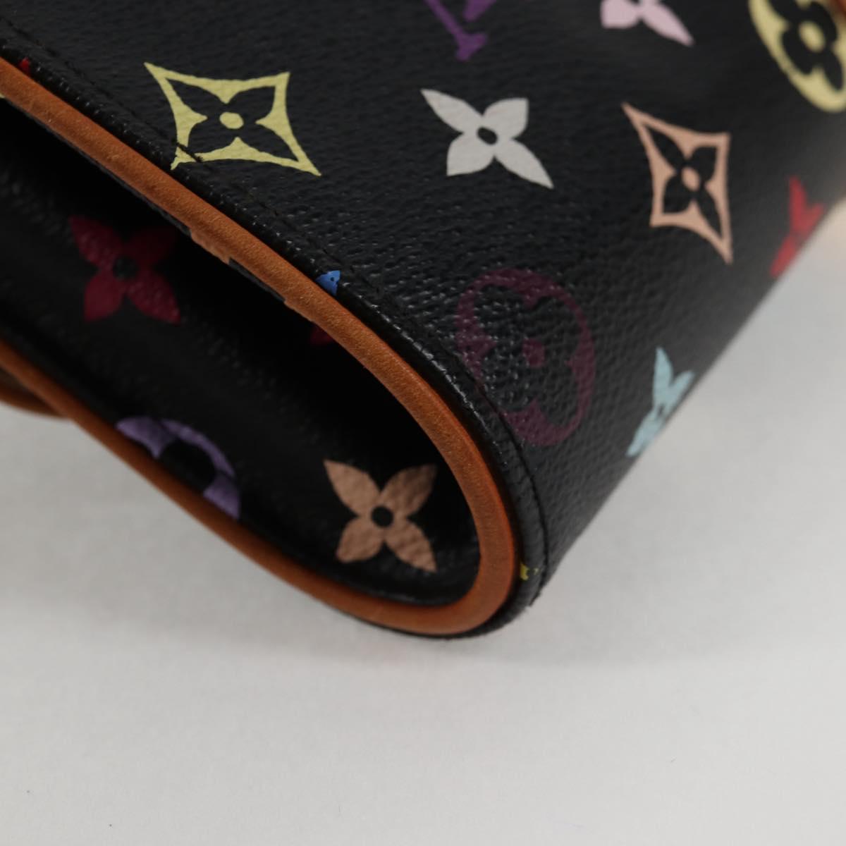 LOUIS VUITTON Multicolor Pochette Courtney Clutch Bag Black M45640 Auth 128863V