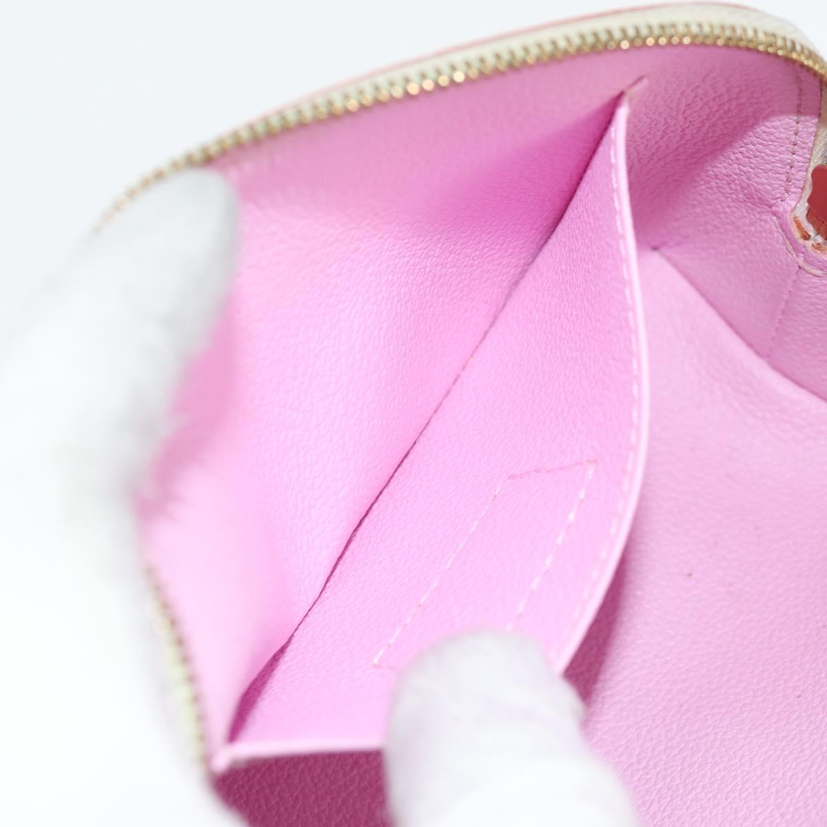 LOUIS VUITTON Multicolor Pochette Cosmetic PM Pouch White M47354 LV Auth 128864V