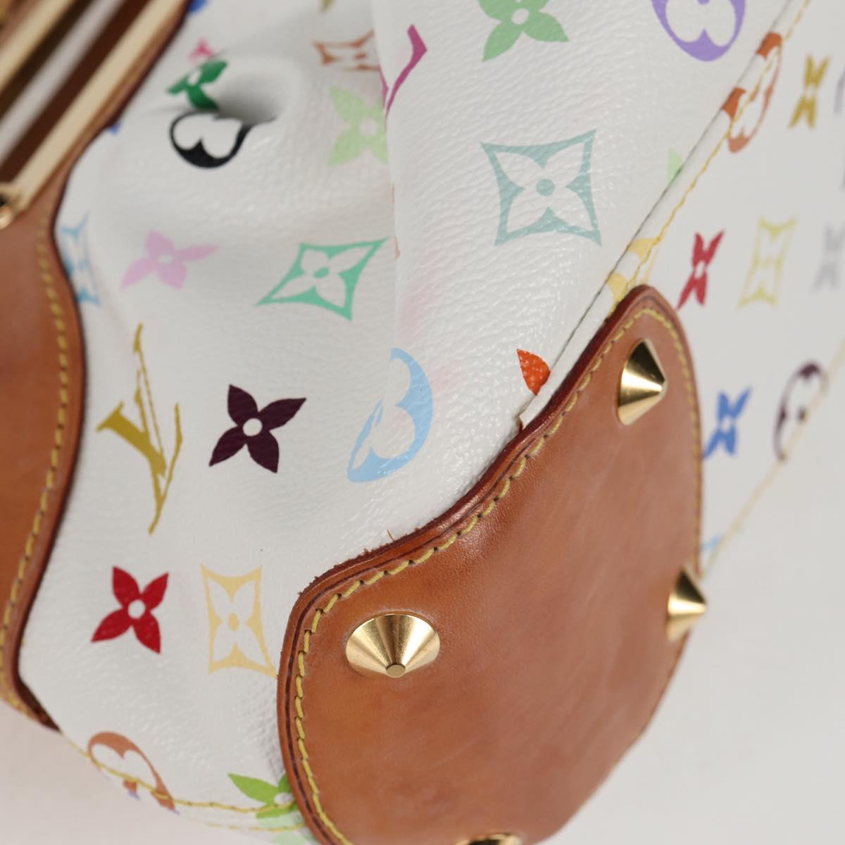 LOUIS VUITTON Monogram Multicolor Judy PM Shoulder Bag White M40257 Auth 128867V