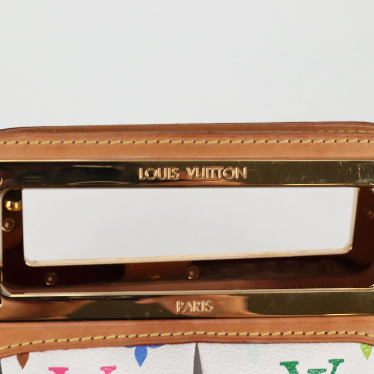 LOUIS VUITTON Monogram Multicolor Judy PM Shoulder Bag White M40257 Auth 128867V