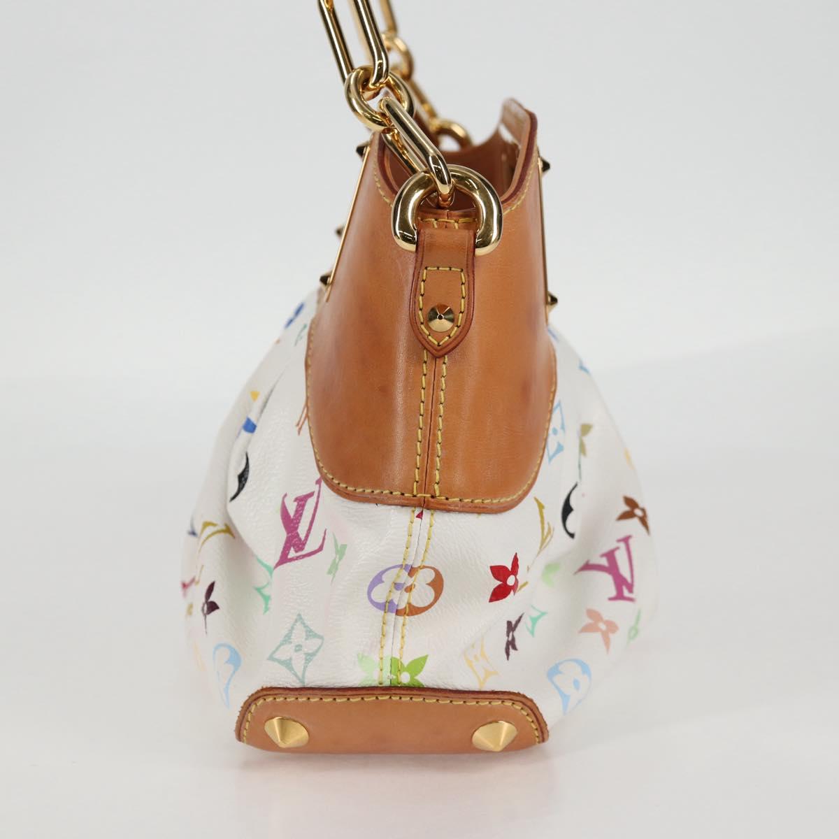 LOUIS VUITTON Monogram Multicolor Judy PM Shoulder Bag White M40257 Auth 128867V