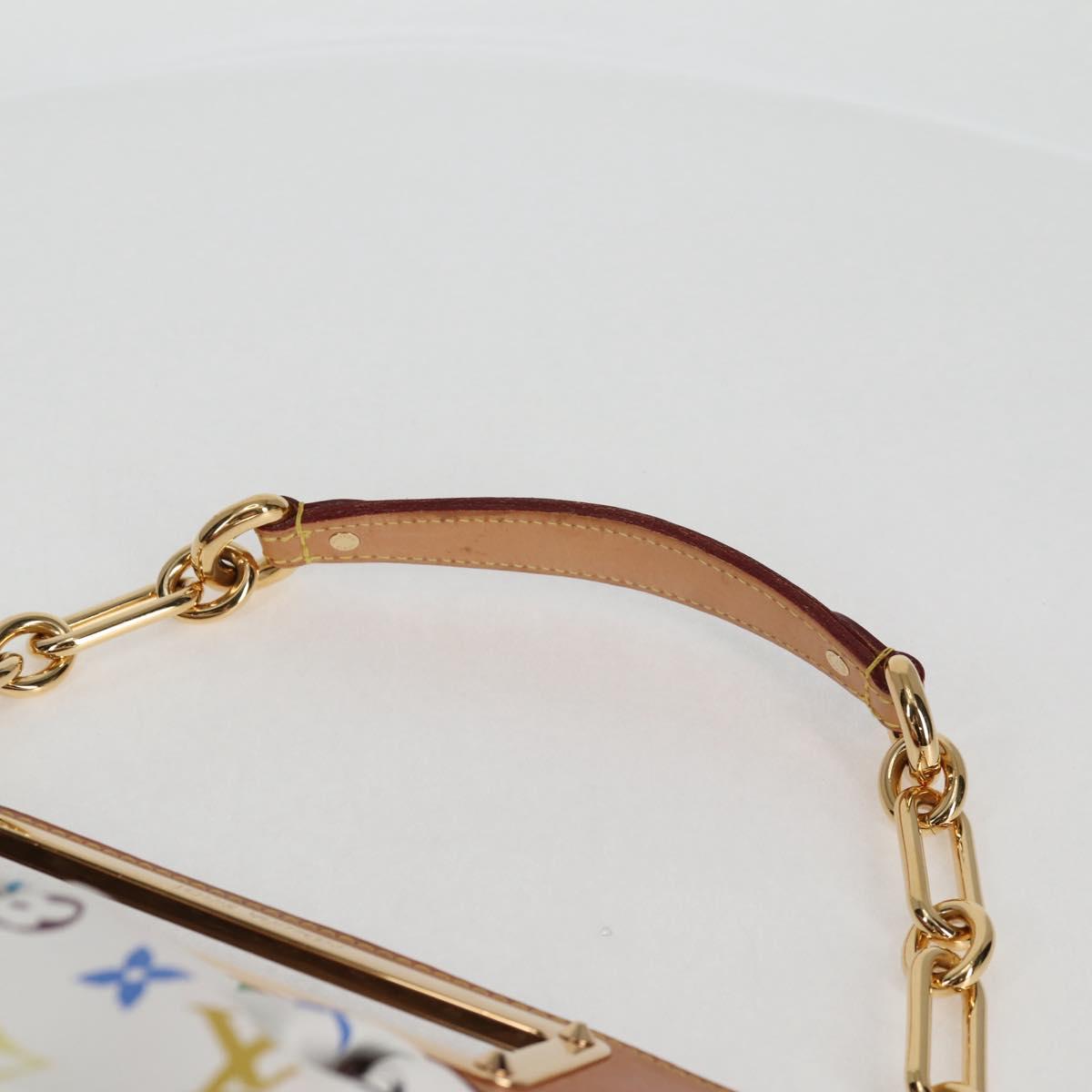 LOUIS VUITTON Monogram Multicolor Judy PM Shoulder Bag White M40257 Auth 128867V