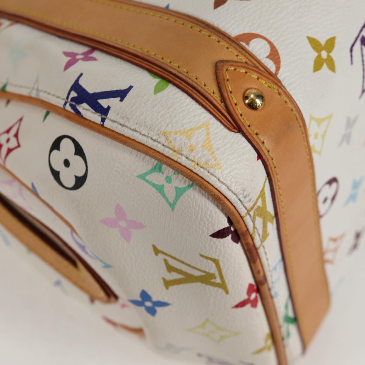 LOUIS VUITTON Monogram Multicolor Priscilla Hand Bag White M40096 Auth 128869V