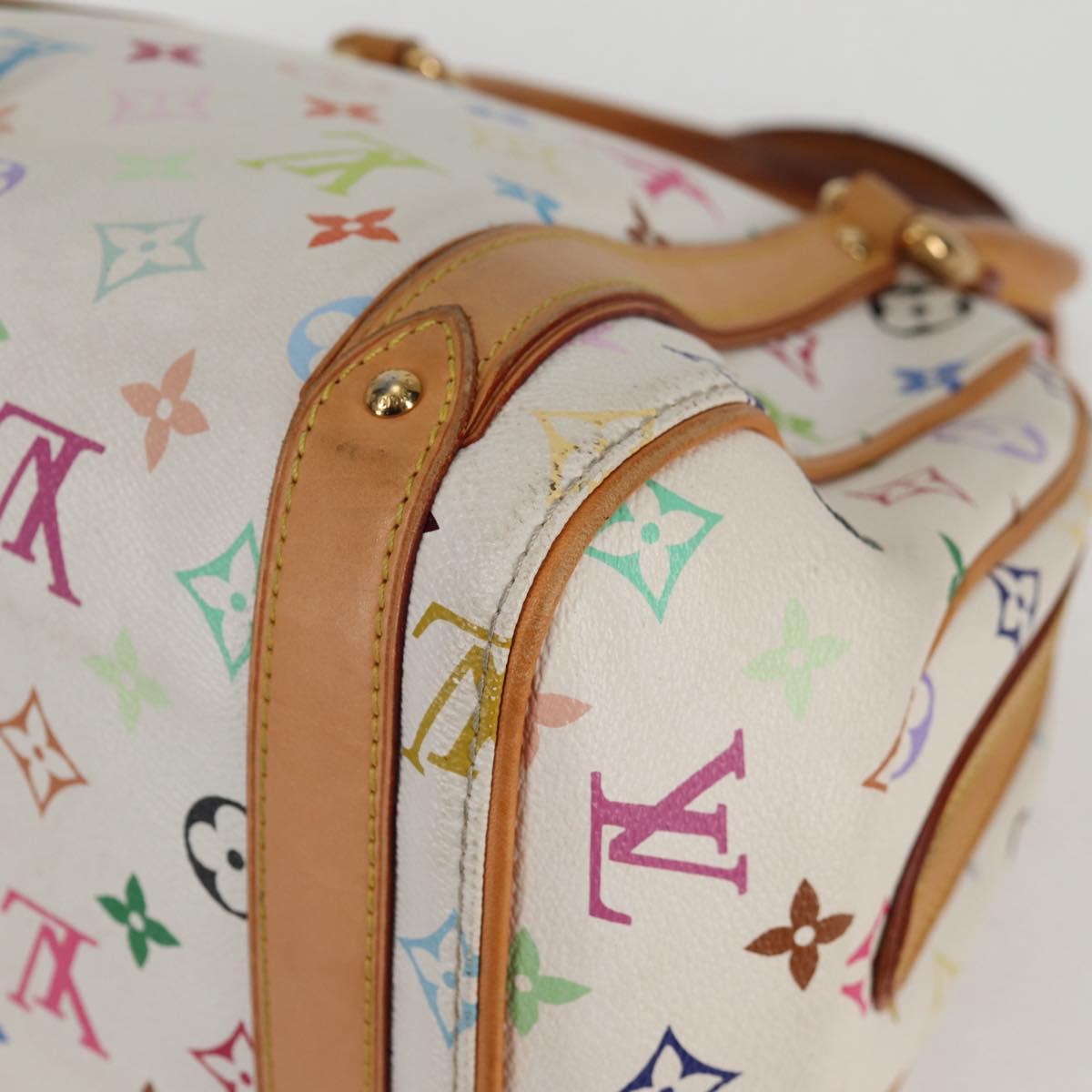 LOUIS VUITTON Monogram Multicolor Priscilla Hand Bag White M40096 Auth 128869V