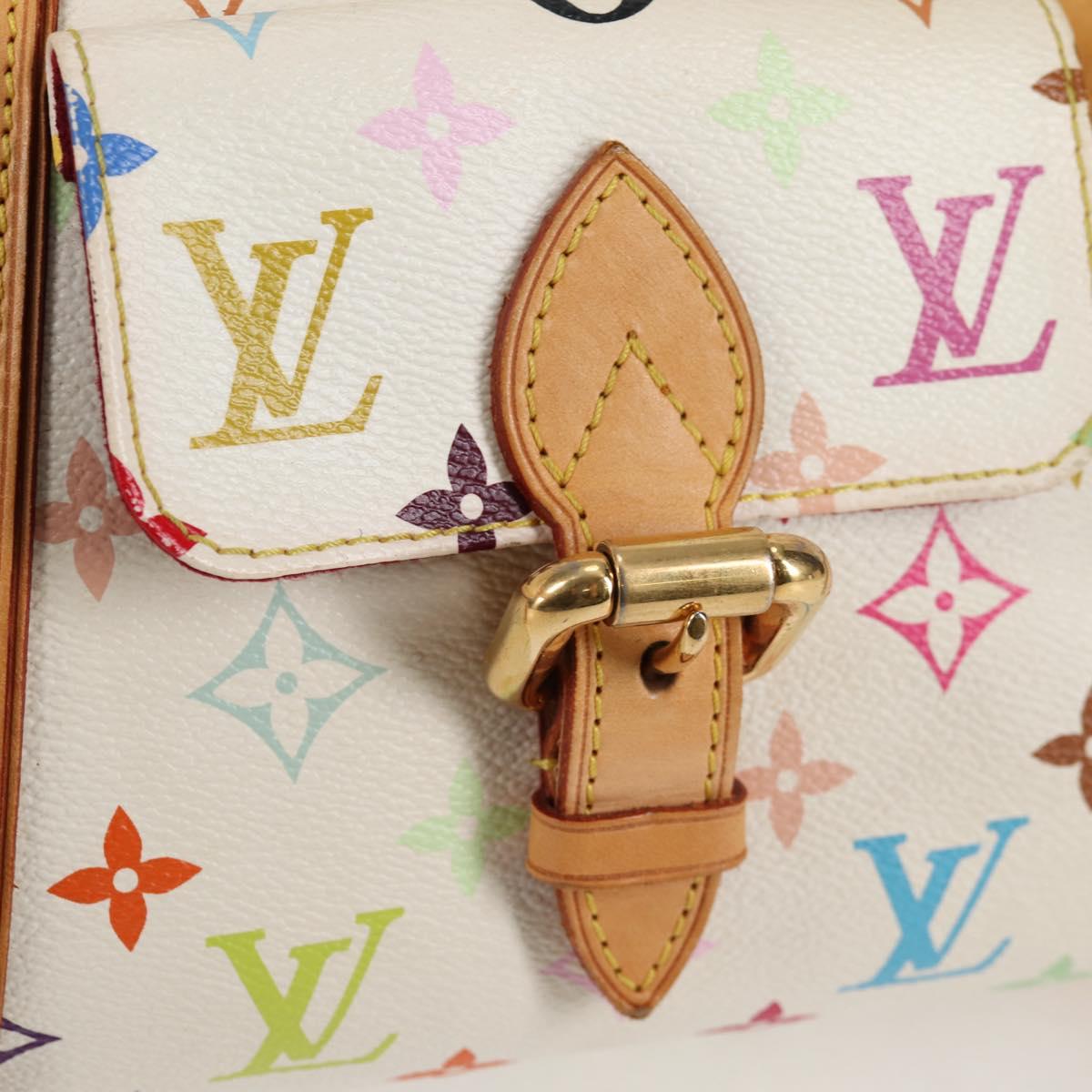 LOUIS VUITTON Monogram Multicolor Priscilla Hand Bag White M40096 Auth 128869V