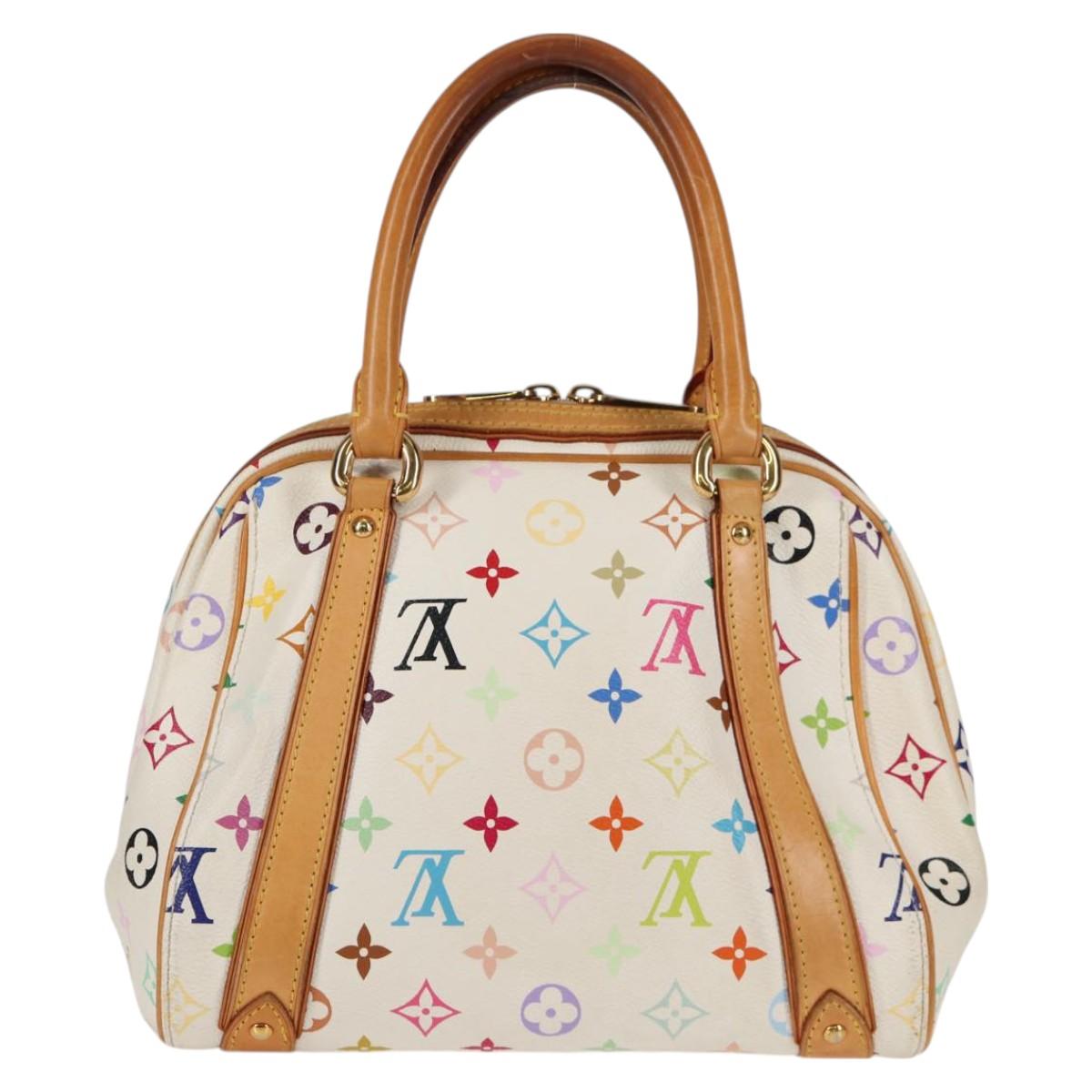 LOUIS VUITTON Monogram Multicolor Priscilla Hand Bag White M40096 Auth 128869V