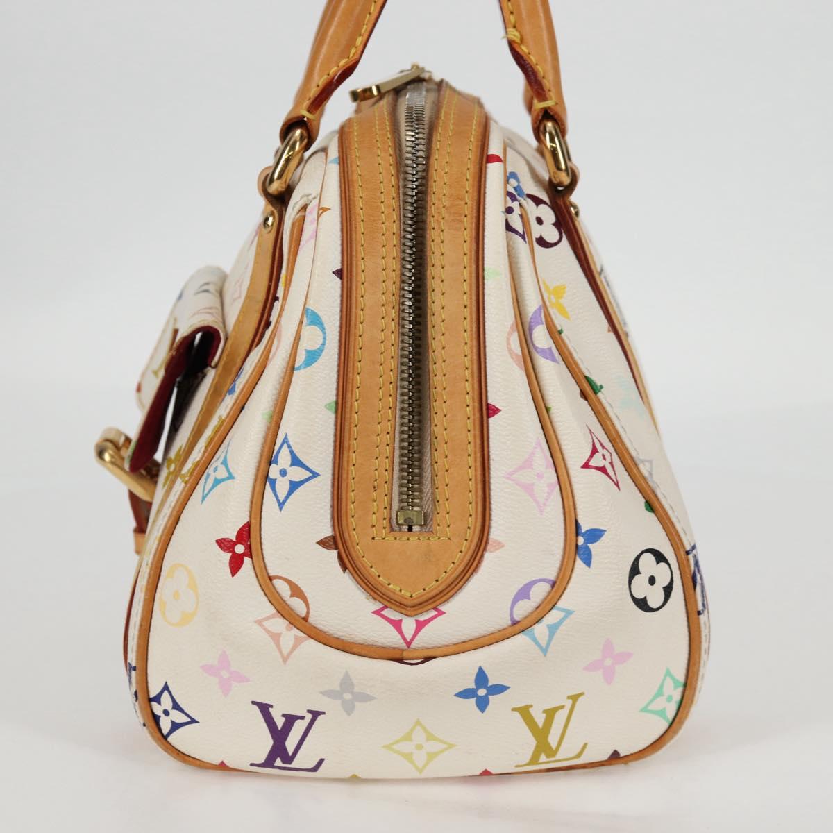 LOUIS VUITTON Monogram Multicolor Priscilla Hand Bag White M40096 Auth 128869V