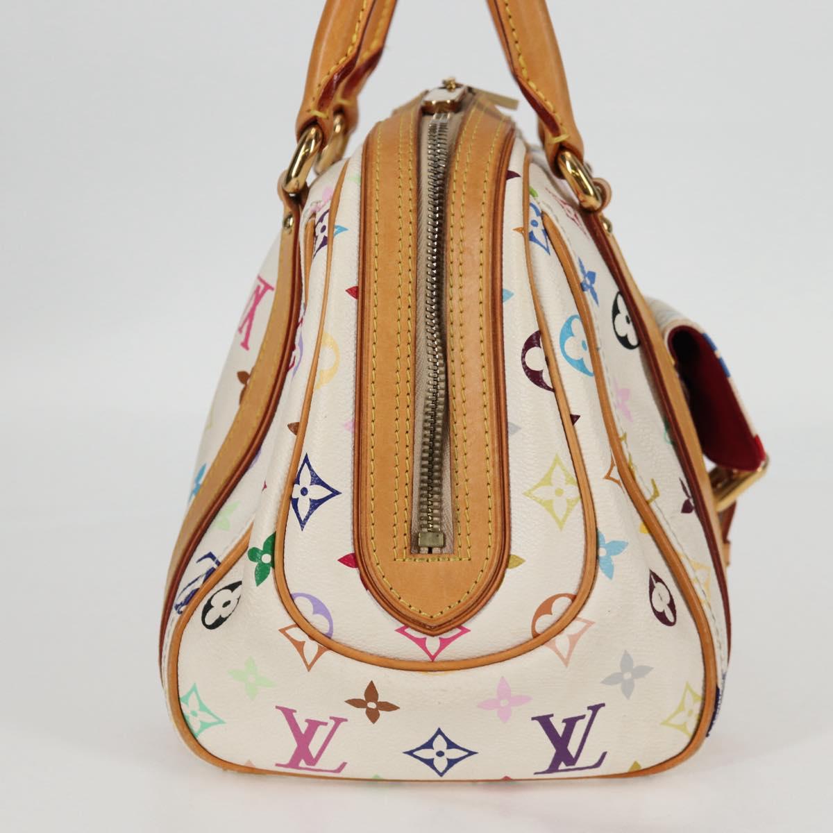 LOUIS VUITTON Monogram Multicolor Priscilla Hand Bag White M40096 Auth 128869V