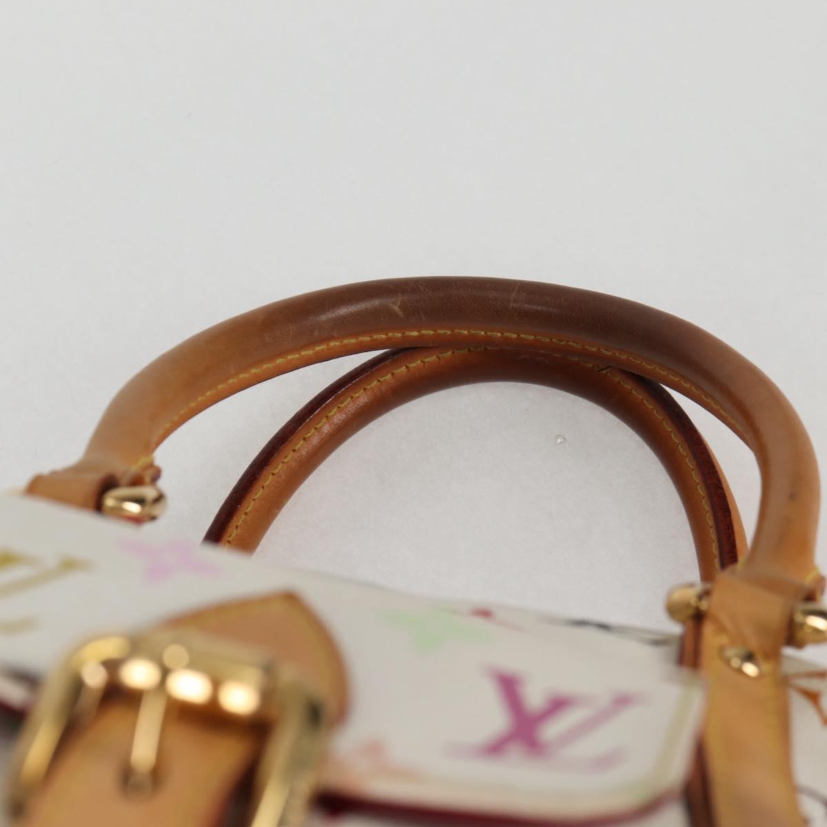 LOUIS VUITTON Monogram Multicolor Priscilla Hand Bag White M40096 Auth 128869V