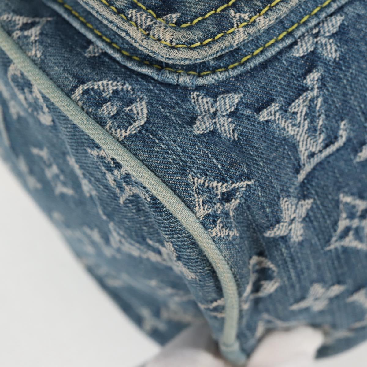 LOUIS VUITTON Monogram Denim Neo Speedy Hand Bag Blue M95019 LV Auth 128871V
