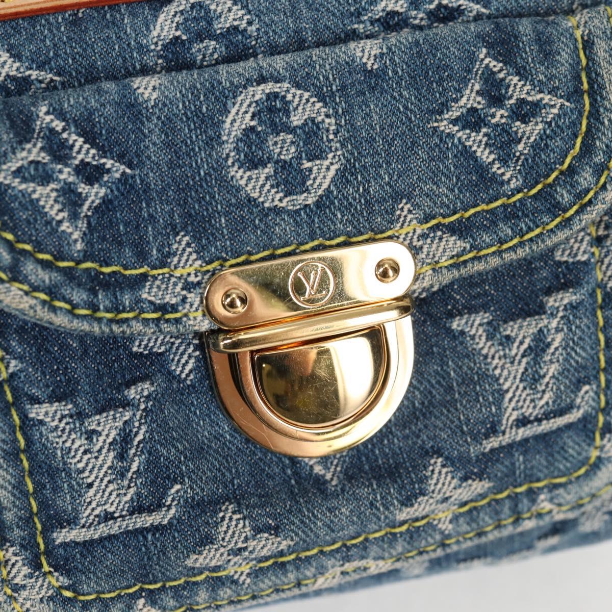 LOUIS VUITTON Monogram Denim Neo Speedy Hand Bag Blue M95019 LV Auth 128871V