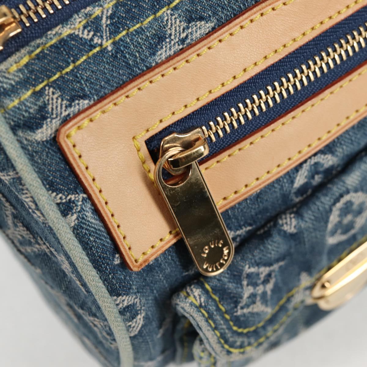 LOUIS VUITTON Monogram Denim Neo Speedy Hand Bag Blue M95019 LV Auth 128871V
