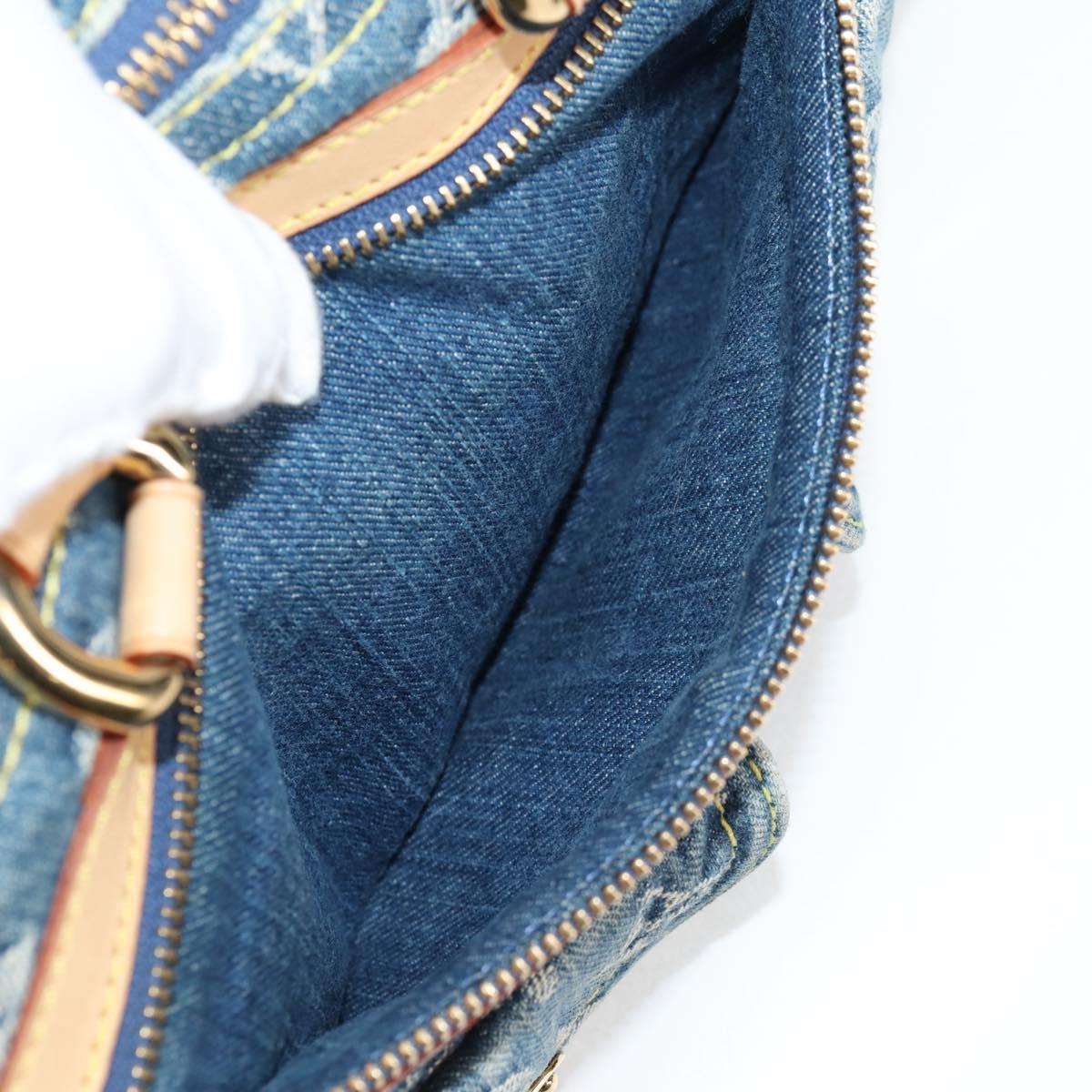 LOUIS VUITTON Monogram Denim Neo Speedy Hand Bag Blue M95019 LV Auth 128871V