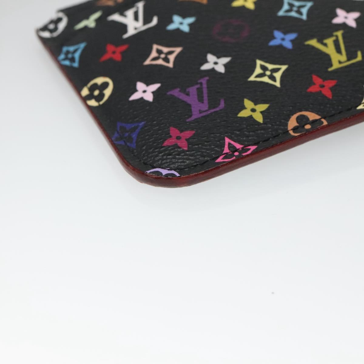 LOUIS VUITTON Monogram Pochette Cles NM Coin Purse Black M60279 Auth 128878V