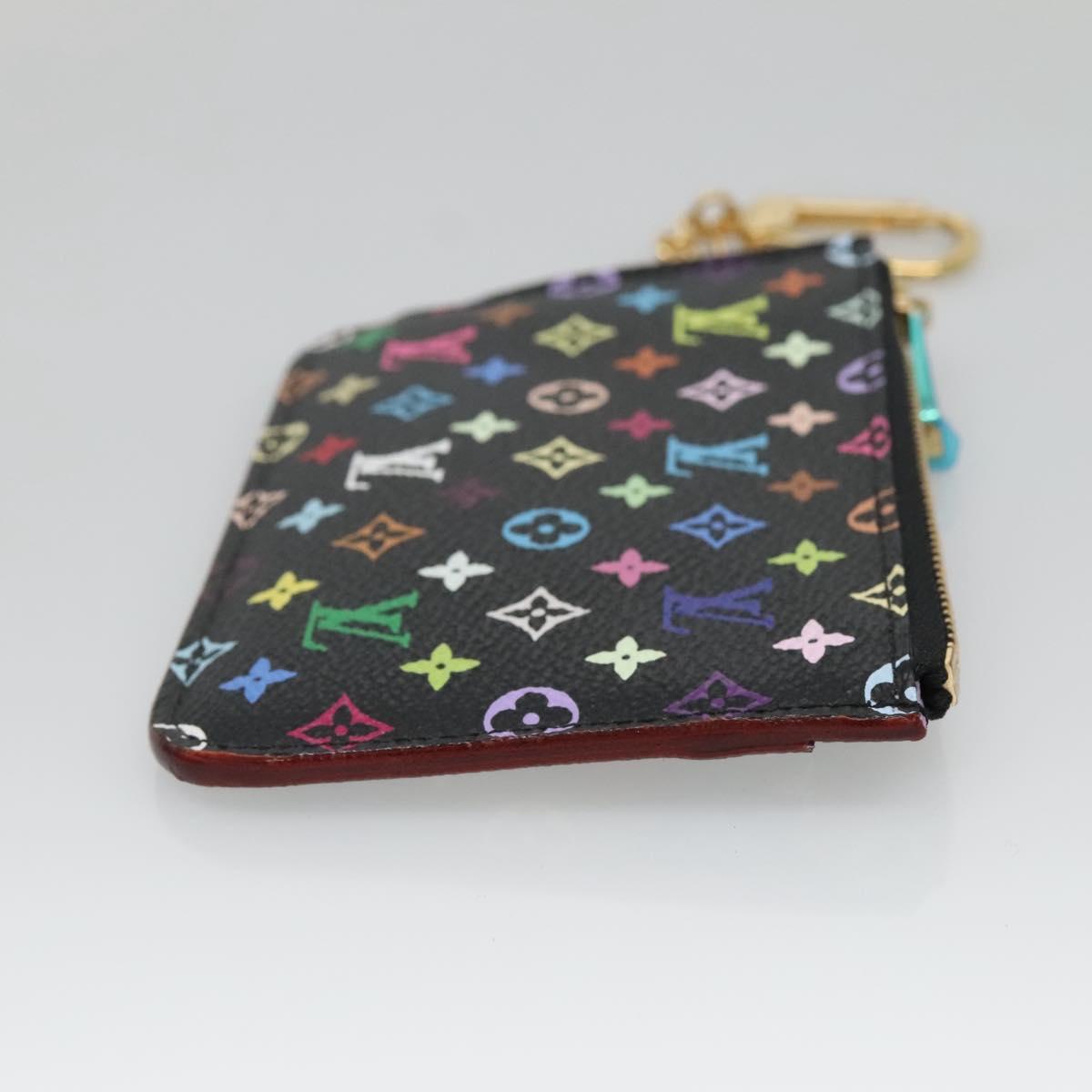 LOUIS VUITTON Monogram Pochette Cles NM Coin Purse Black M60279 Auth 128878V