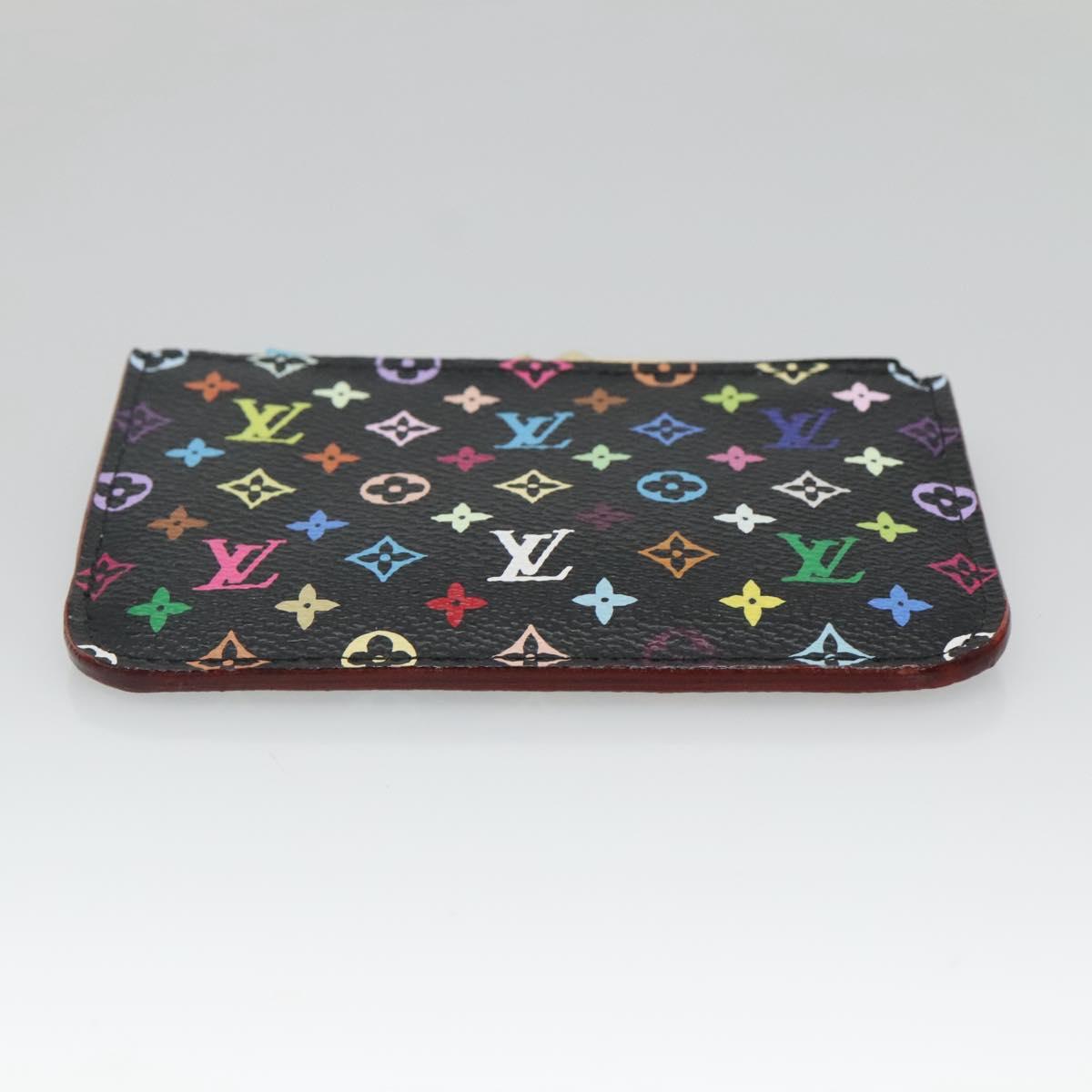 LOUIS VUITTON Monogram Pochette Cles NM Coin Purse Black M60279 Auth 128878V