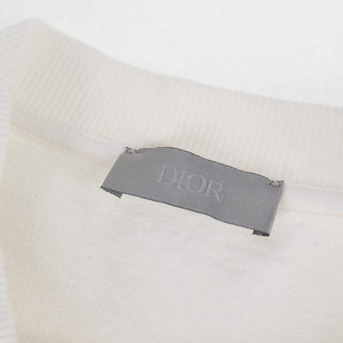 Christian Dior Trotter Saddle Trainer Cotton White Auth 128882M