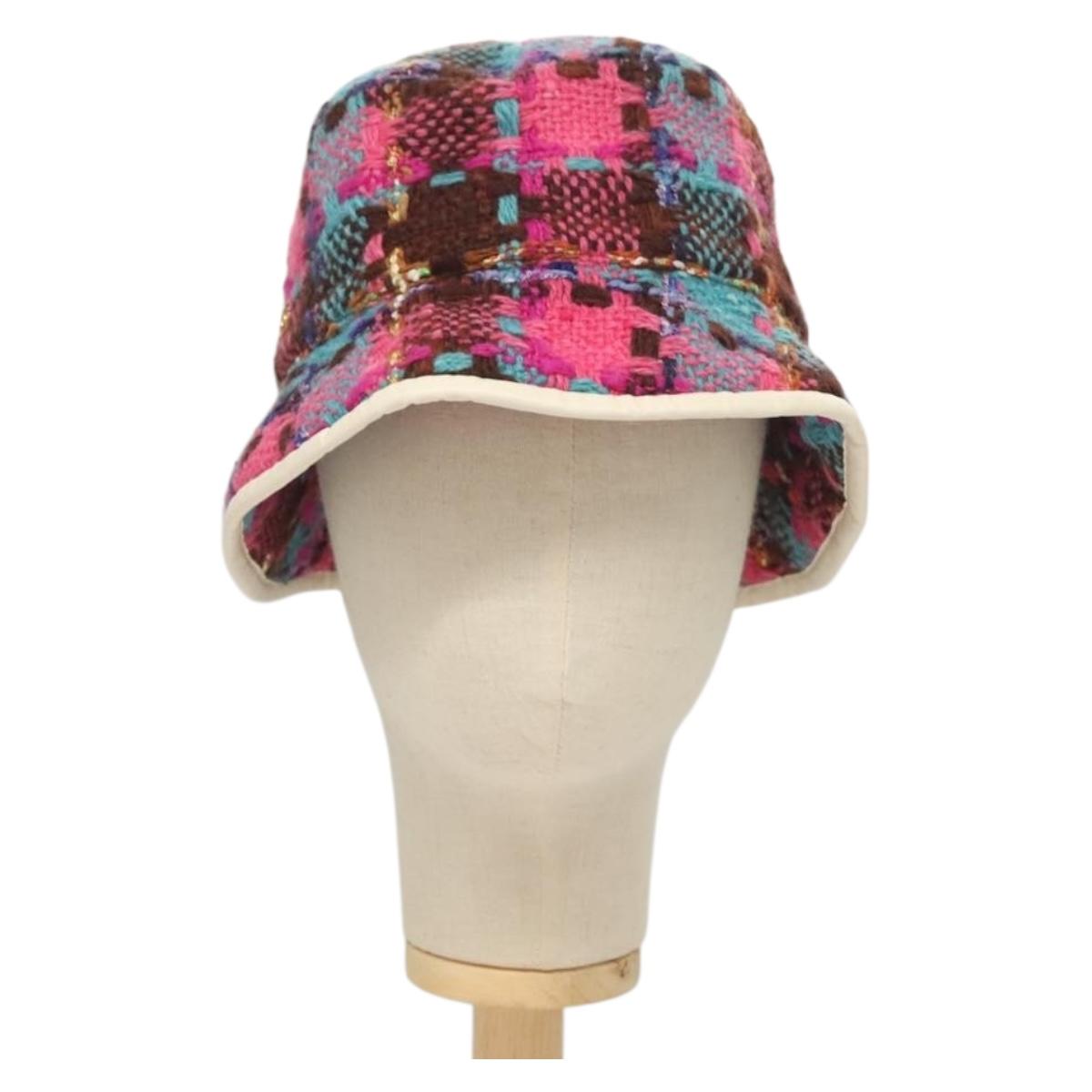 GUCCI GG Marmont Bucket Hat L Pink 728469 Auth 128886