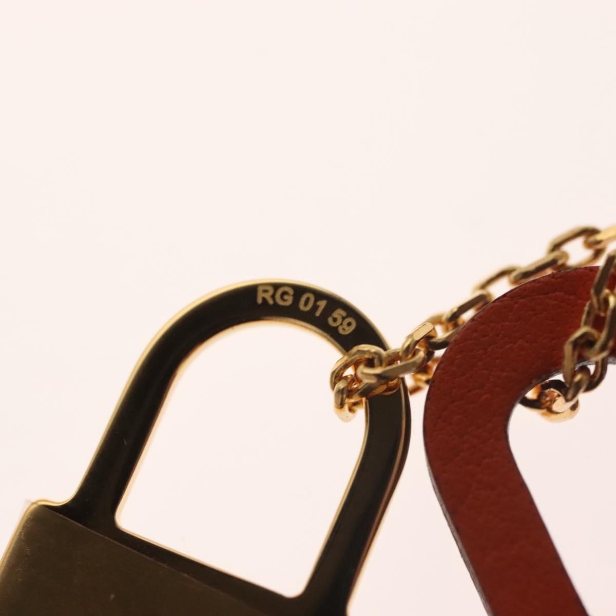 HERMES Orchestral PM Necklace metal Orange Auth 128890M