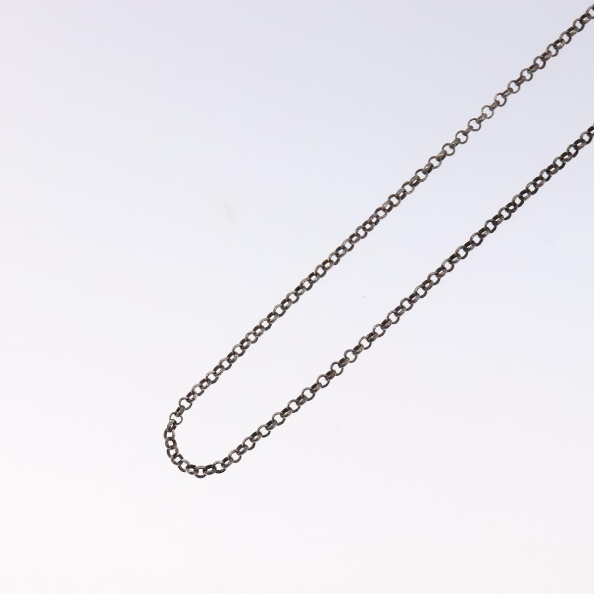 Chrome Hearts Roll Chain Necklace Ag925 Silver Auth 128896M