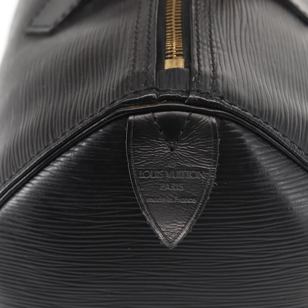 LOUIS VUITTON Epi Speedy 30 Hand Bag Noir Black M43002 LV Auth 128913