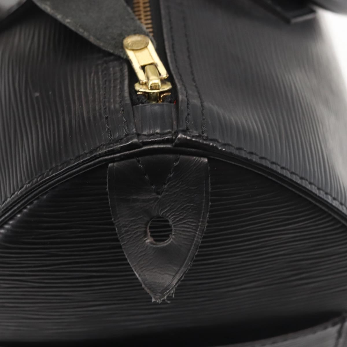 LOUIS VUITTON Epi Speedy 30 Hand Bag Noir Black M43002 LV Auth 128913