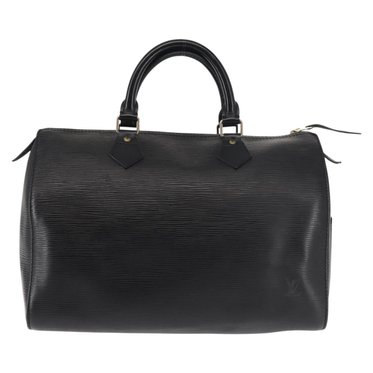 LOUIS VUITTON Epi Speedy 30 Hand Bag Noir Black M43002 LV Auth 128913