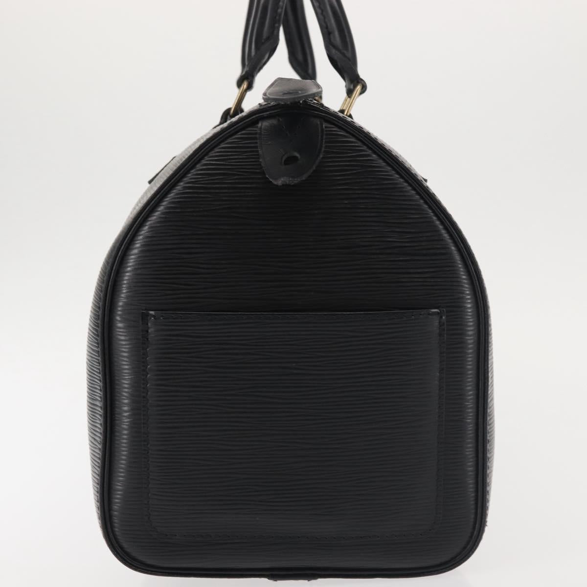 LOUIS VUITTON Epi Speedy 30 Hand Bag Noir Black M43002 LV Auth 128913