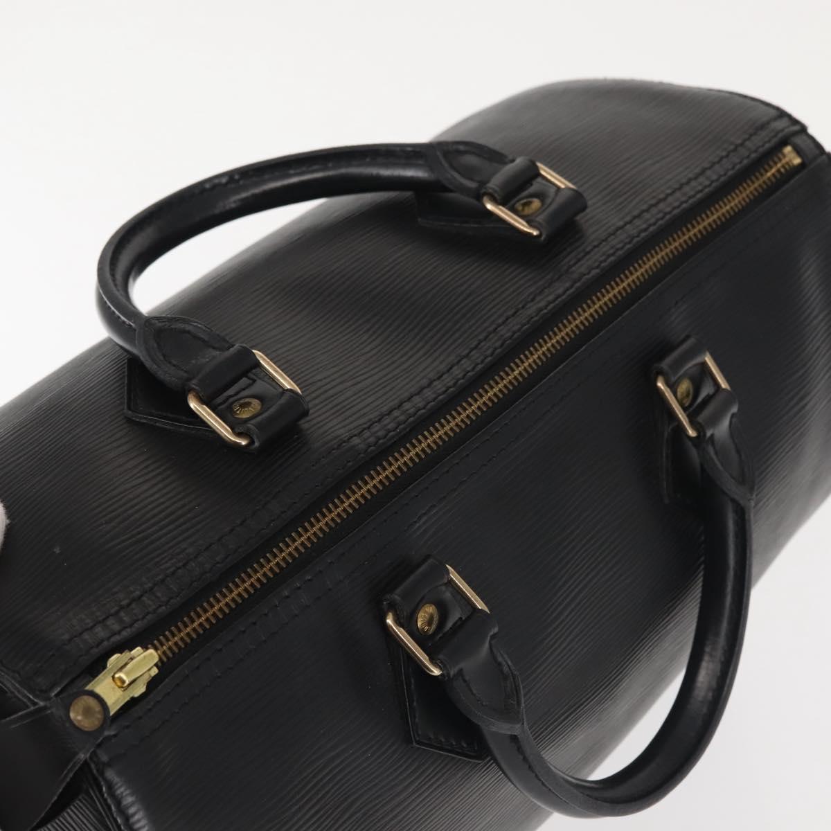 LOUIS VUITTON Epi Speedy 30 Hand Bag Noir Black M43002 LV Auth 128913
